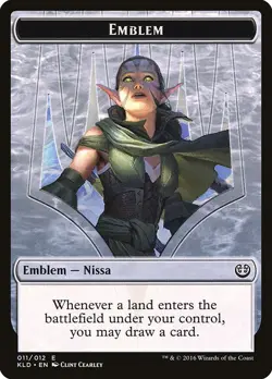 1x - Nissa, Vital Force Emblem - #11 - Kaladesh - NM MTG - Image 1