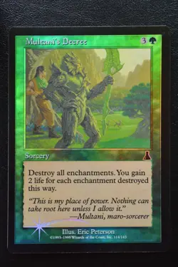 Magic The Gathering MTG MULTANI'S DECREE FOIL Urza's Destiny LP Lightly Played - Image 1