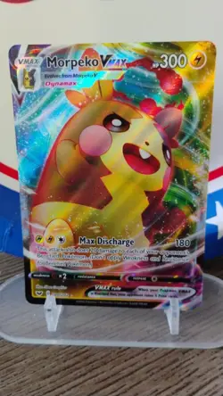MORPEKO VMAX Sword & Shield POKEMON Full-Art Holo 2020 Trading Card 080/202 - Image 1