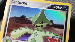 2007 Pokemon EX Power Keepers #27 Cacturne Reverse Holo LP - Image 3