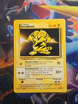 Pokemon Electabuzz 020/102 Base Set Unlimited RARE LP - Image 1