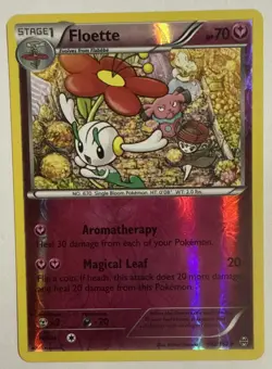 Pokemon TCG Floette 102/162 Reverse Holo Uncommon XY BREAKthrough Near Mint - Image 1