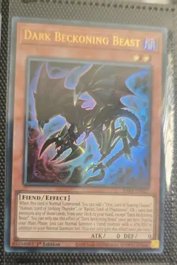 RA03-EN027 Dark Beckoning Beast : Ultra Rare Card : 1st Edition YuGiOh - Image 1