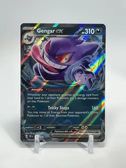Gengar ex 104/162 SV05: Temporal Forces Holo Double Rare Pokemon TCG - Image 1