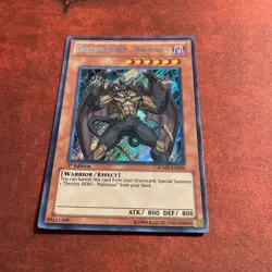 Destiny Hero - Malicious RYMP-EN034 Secret Rare 1st Edition Yugioh - Image 1