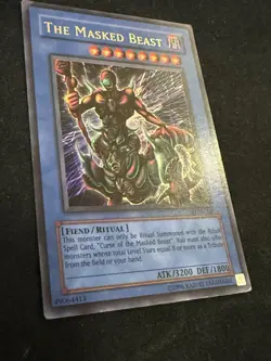 Yugioh The Masked Beast Labyrinth of Nightmare Ultra Rare LON-001 Konami 2003 NM - Image 2
