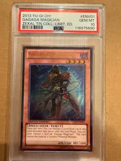 Yugioh Gagaga Magician Ztin-ENV01 Ultimate Rare PSA 10 - Image 1