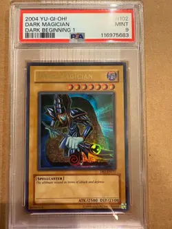 Yugioh Dark Magician DB1-EN102 PSA 9 - Image 1
