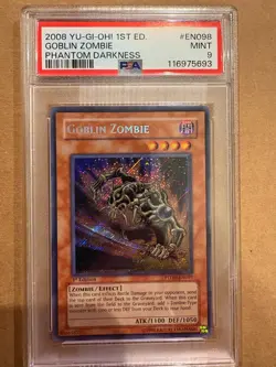 Yugioh Goblin Zombie PTDN-EN098 1/e Secret PSA 9 - Image 1