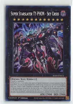 YuGiOh Quarter Century Stampede Super Starslayer TY-PHON - Sky Crisis #RA04EN072 - Image 3