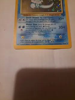 Pokemon Vaporeon Holo Trading Card Wizards Base Set 1999 Rare - Image 2
