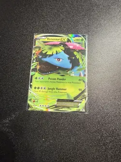 Pokemon Venusaur EX XY28 Black Star Promo Holo Card 2014 Light Play Condition - Image 1