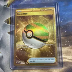 Pokemon TCG Nest Ball Scarlet & Violet Trainer Card Gold Rare, Base Set, 255/198 - Image 1