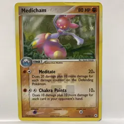 Pokemon Medicham 10/101 Reverse Holo Rare EX Hidden Legends Trading Card HP - Image 1