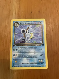 Pokemon Dark Blastoise 1st Edition Non-Holo Card 20/82 - Image 1