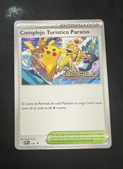 Spanish Paradise Resort 2024 SV-P Worlds Promo Pokemon Card NM - Image 1