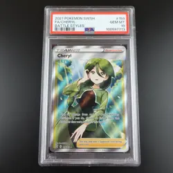 PSA 10 Cheryl 159/163 Battle Styles Trainer Holo Full Art Pokemon Card - Image 1