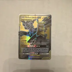 Pokemon Card Pikachu And Zekrom GX Tag Team - Image 1