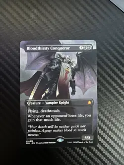 Bloodthirsty Conqueror Foundations MTG Borderless Mint Pack Fresh - Image 1