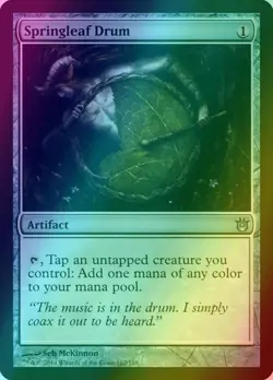 MTG LP English 1 x MTG Springleaf Drum - Foil Born of the Gods - Image 1
