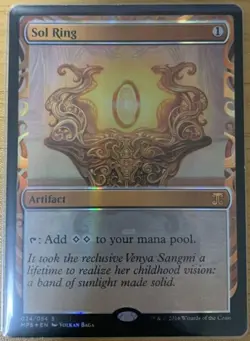 MTG Sol Ring Masterpiece Series Kaladesh Inventions Foil 024/054 S MPS English - Image 1