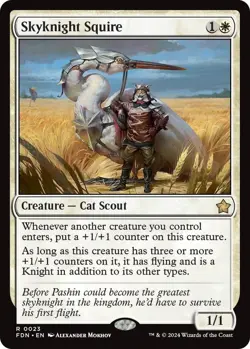MTG Singles: Skyknight Squire - Foundations (FDN) - NM - Image 1