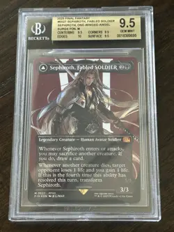 Beckett Graded Gem Mint 9.5 MTG 0527 Sephiroth, Fabled Soldier/One-Winged Angel - Image 1