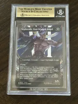 Beckett Graded Gem Mint 9.5 MTG 0527 Sephiroth, Fabled Soldier/One-Winged Angel - Image 2