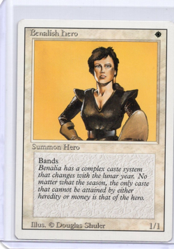 Benalish Hero Revised Edition MTG Magic The Gathering LP - Image 1