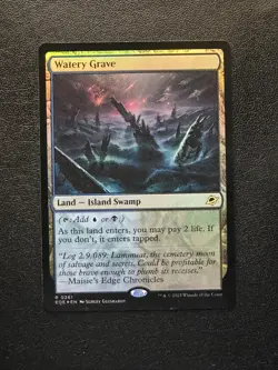 Watery Grave [Foil] 261 MTG Edge of Eternities Rare Foil NM - Image 1