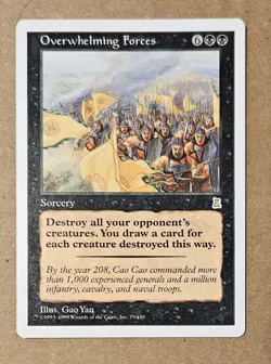 OVERWHELMING FORCES - MAGIC THE GATHERING MTG - PORTAL 3 KINGDOMS NM PACK FRESH - Image 1