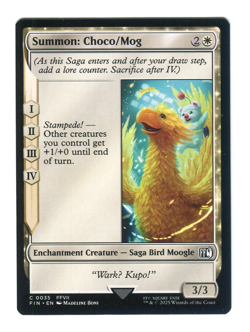 Summon Choco Mog #0035 NM Final Fantasy FIN MTG Magic the Gathering - Image 1