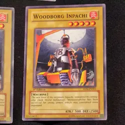 YuGiOh Card - 3x Woodborg Inpachi RDS-EN001 machine 1st edition - Image 2