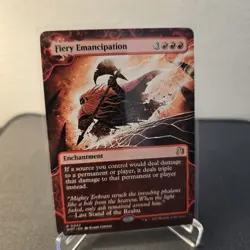 MTG Fiery Emancipation 42 Regular Rare Wilds of Eldraine: Enchanting Tales WOT - Image 1