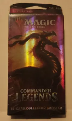 MTG Commander Legends 15-Card Collector Booster Sealed Box - Image 1