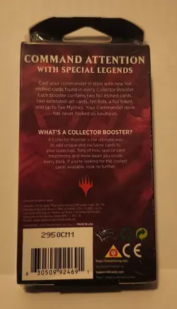 MTG Commander Legends 15-Card Collector Booster Sealed Box - Image 2