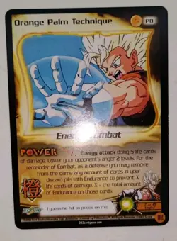 Dragon Ball Z Orange Palm Technique P8 Fusion Saga Dbz Ccg Tcg Card Promo Rare - Image 2