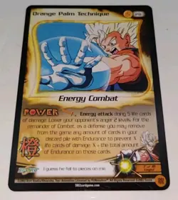 Dragon Ball Z Orange Palm Technique P8 Fusion Saga Dbz Ccg Tcg Card Promo Rare - Image 3
