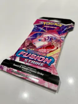 Pokemon Fusion Strike Sleeved Booster Pack (1x) - BRAND NEW / SEALED - Mew Art 820650809170 - Image 1