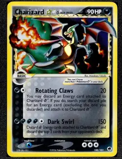 2006 Pokemon EX Dragon Frontiers Charizard Gold Star 100/101 Rare Holo MINT WOW - Image 1