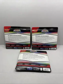 Pokemon TCG Prismatic Evolutions Leafeon Tech Stickers Lot of 3 - Image 2