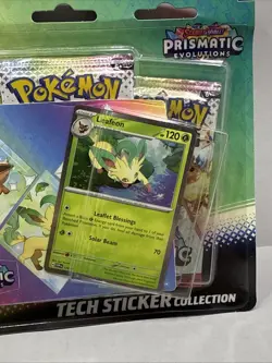 Pokemon TCG Prismatic Evolutions Leafeon Tech Stickers Lot of 3 - Image 3
