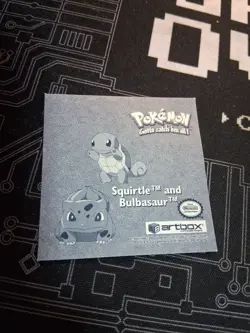 Vintage 1999 Artbox Pokemon Sticker #PR35 Squirtle Bulbasaur Series 1 Prizm Holo - Image 2