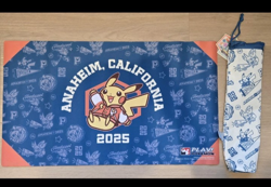 Pokemon TCG: World Championship Anaheim 2025 Pikachu Playmat & Bag-Varsity - Image 1