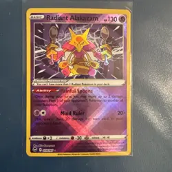 Pokemon TCG - Radiant Alakazam 59/195 - Silver Tempest - Near Mint - Image 1