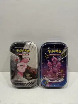 Pokemon Black Bolt & White Flare Unova & Paldean Fates Mini Tin - Image 1
