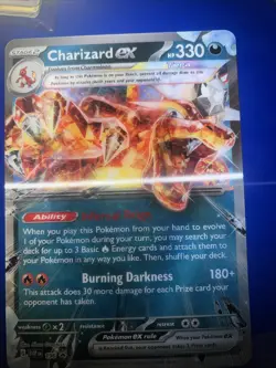 Pokemon TCG Charizard EX SAR Jumbo Card Holo - Image 1