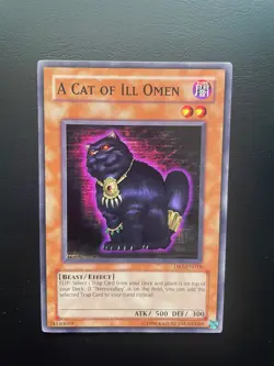 Yugioh A Cat of Ill Omen DR1-EN018 Common Unlimited Edition LP/MP - Image 1