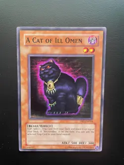 Yugioh A Cat of Ill Omen DR1-EN018 Common Unlimited Edition LP/MP - Image 3