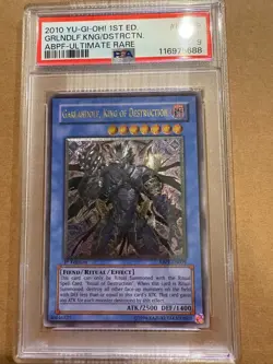 Yugioh Garlandolf, King of Destruction ABPF-EN039 1/e Ultimate Rare PSA 9 - Image 1